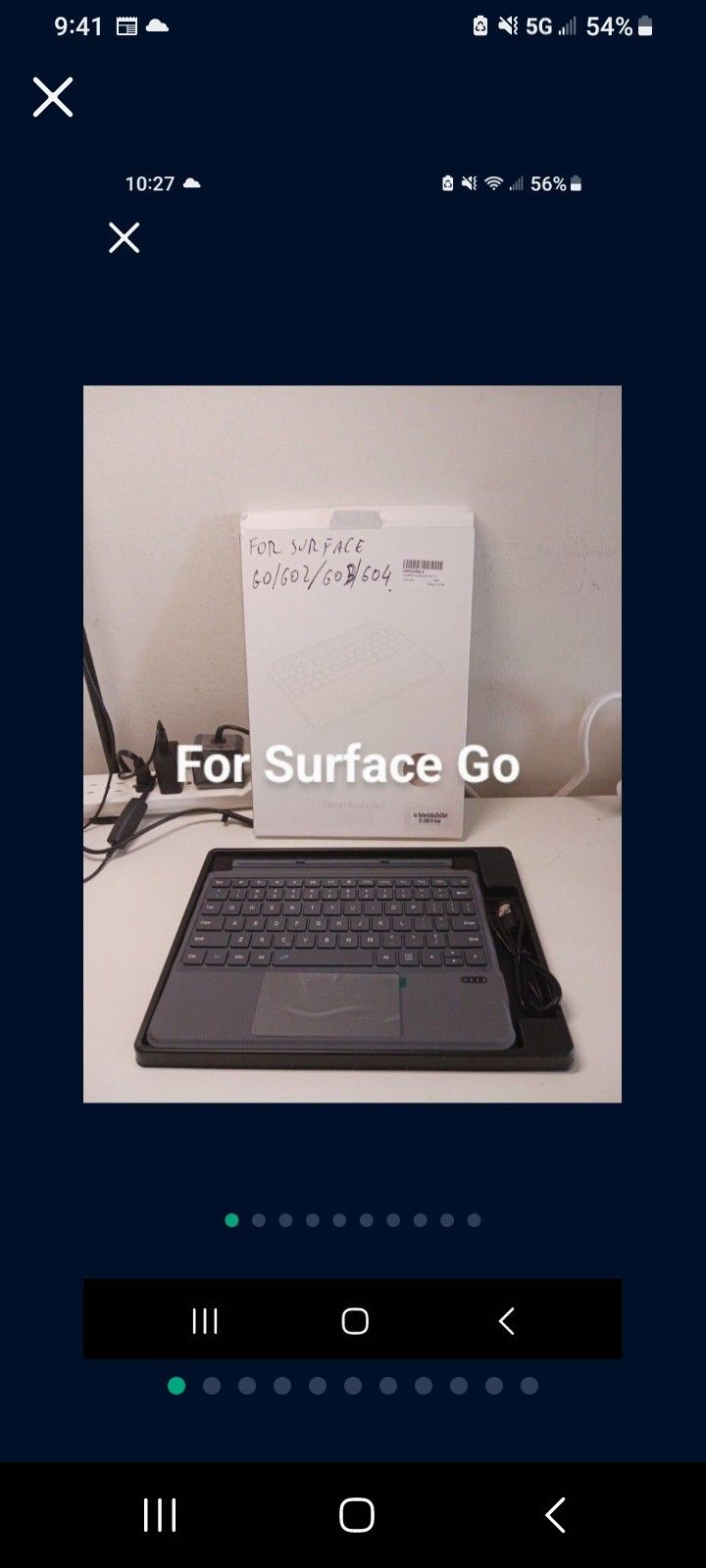 New Keyboard with mouse for Surface Go Go2 Go3 and Go4.
Only 10 dollars (on sale for 45 dollars on Amazon).
Incredible deal