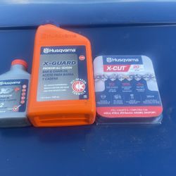 Husq Chain, Oil, And Bar Oil