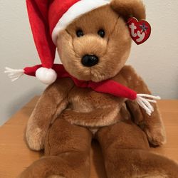 Ty 1997 Holiday Teddy Beanie Buddy, New. Collectible. 