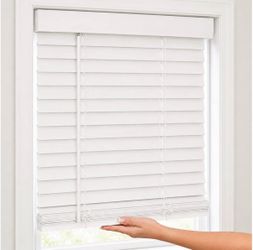 41” x 48” cordless faux wood blind