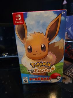 Pokémon Let's Go Eevee Pokéball plus Bundle CIB