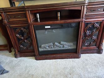 Fireplace TV stand