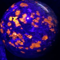Beautiful Yooperlite Sphere UV Reactive 