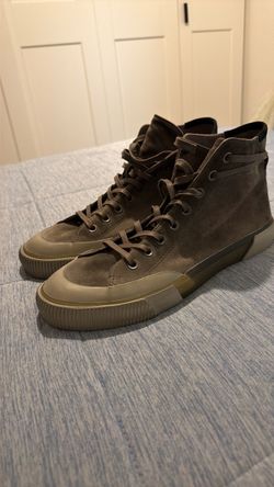 Olive Suede High-Top All Saints men’s 10