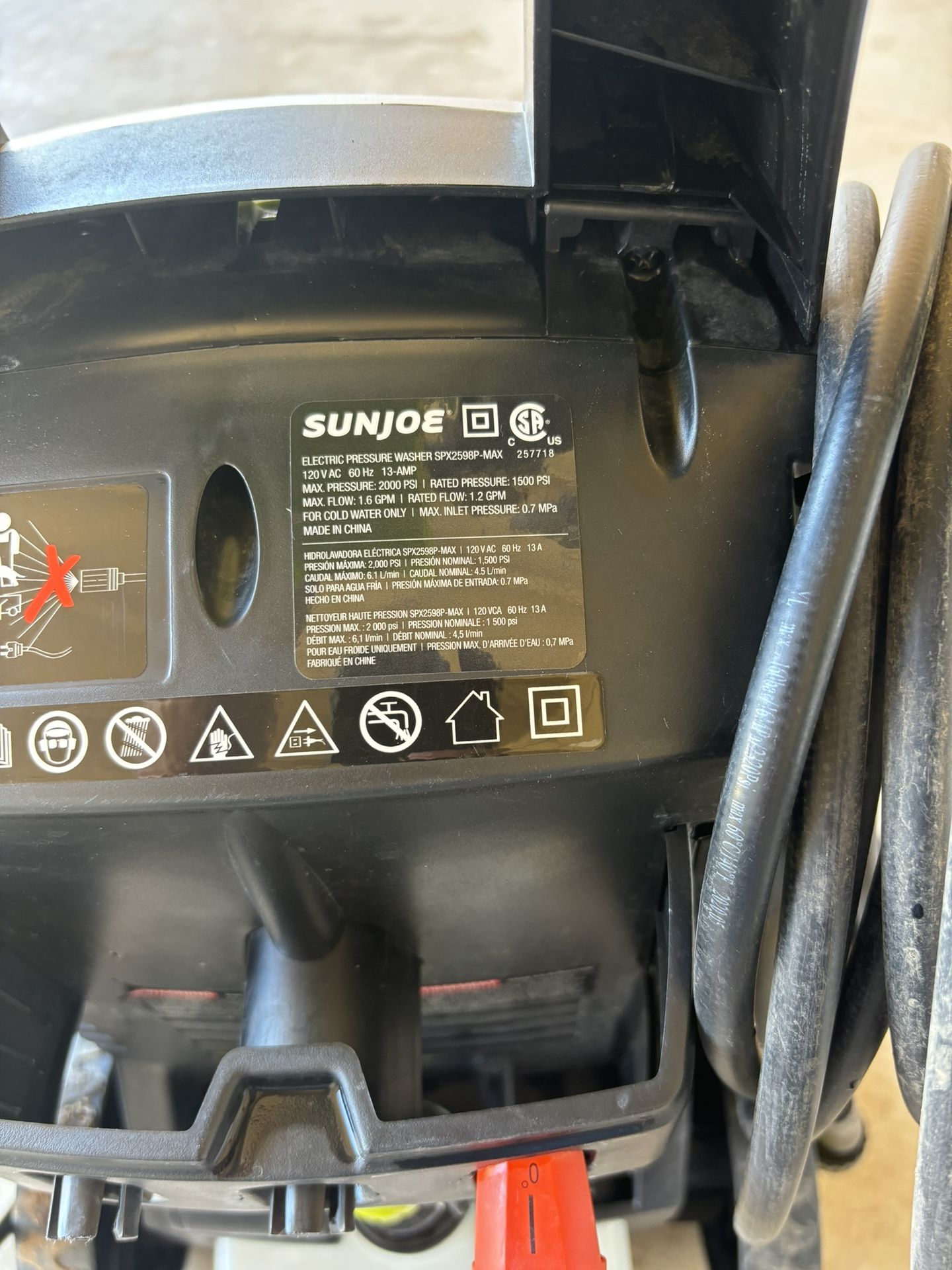 Electric Pressure Washer 2000psi