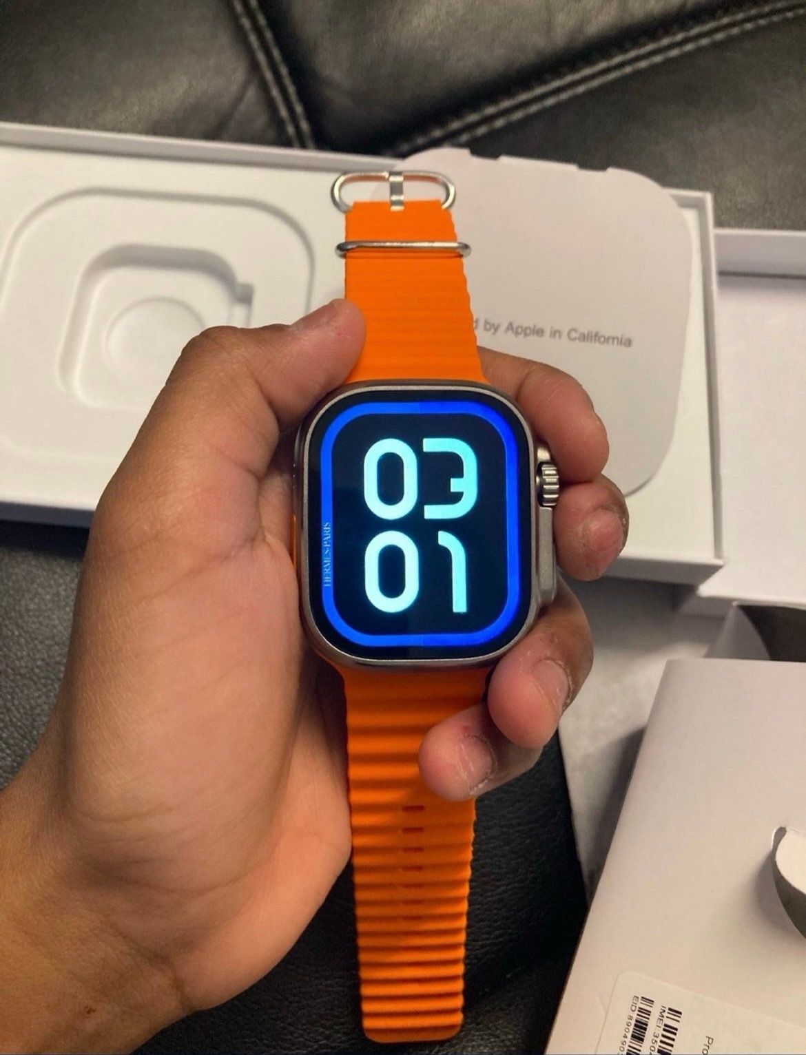 Apple Watch Ultra 2 Orange Ocean Band