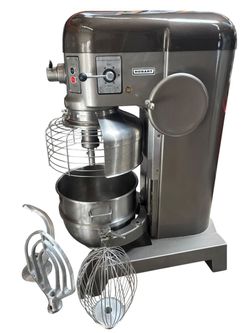 60 Quart Mixer Hobart H-600 NEW Bowl & 3 Attachments With Safety Cage Guard 200V #4867