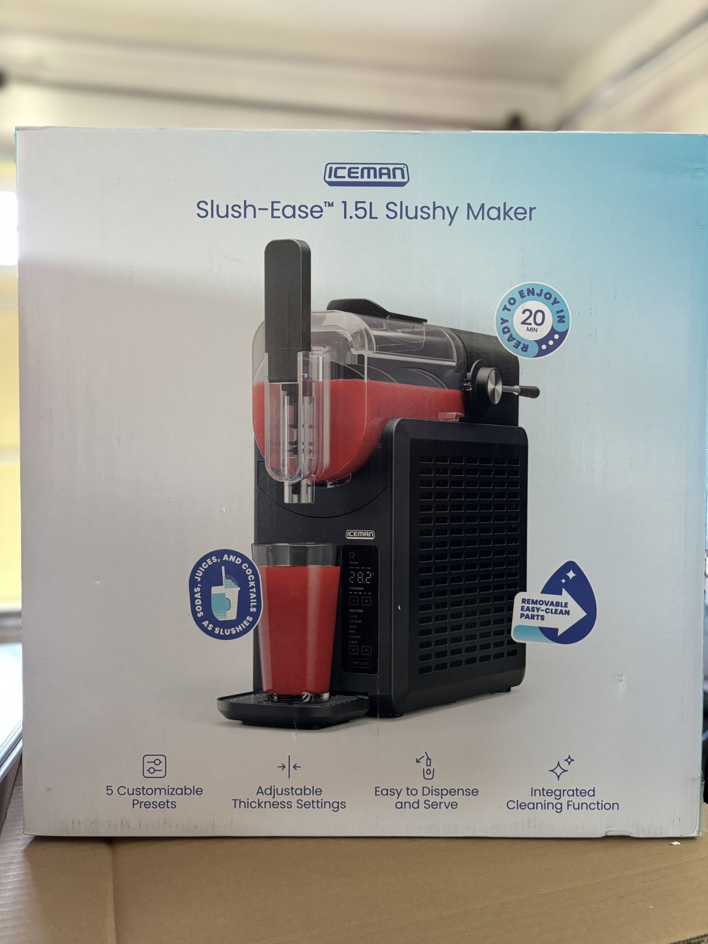 Iceman Slush-Ease 1.5L Slushy Maker with Customizable Thickness