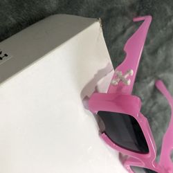 Pink Off White Sunglasses 
