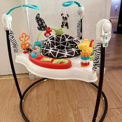 Fisher-Price Baby Bouncer Animal Wonders Jumperoo Activity Center With Music