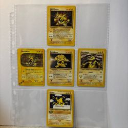 Pokemon Electabuzz Vintage Card Lot Of 5
