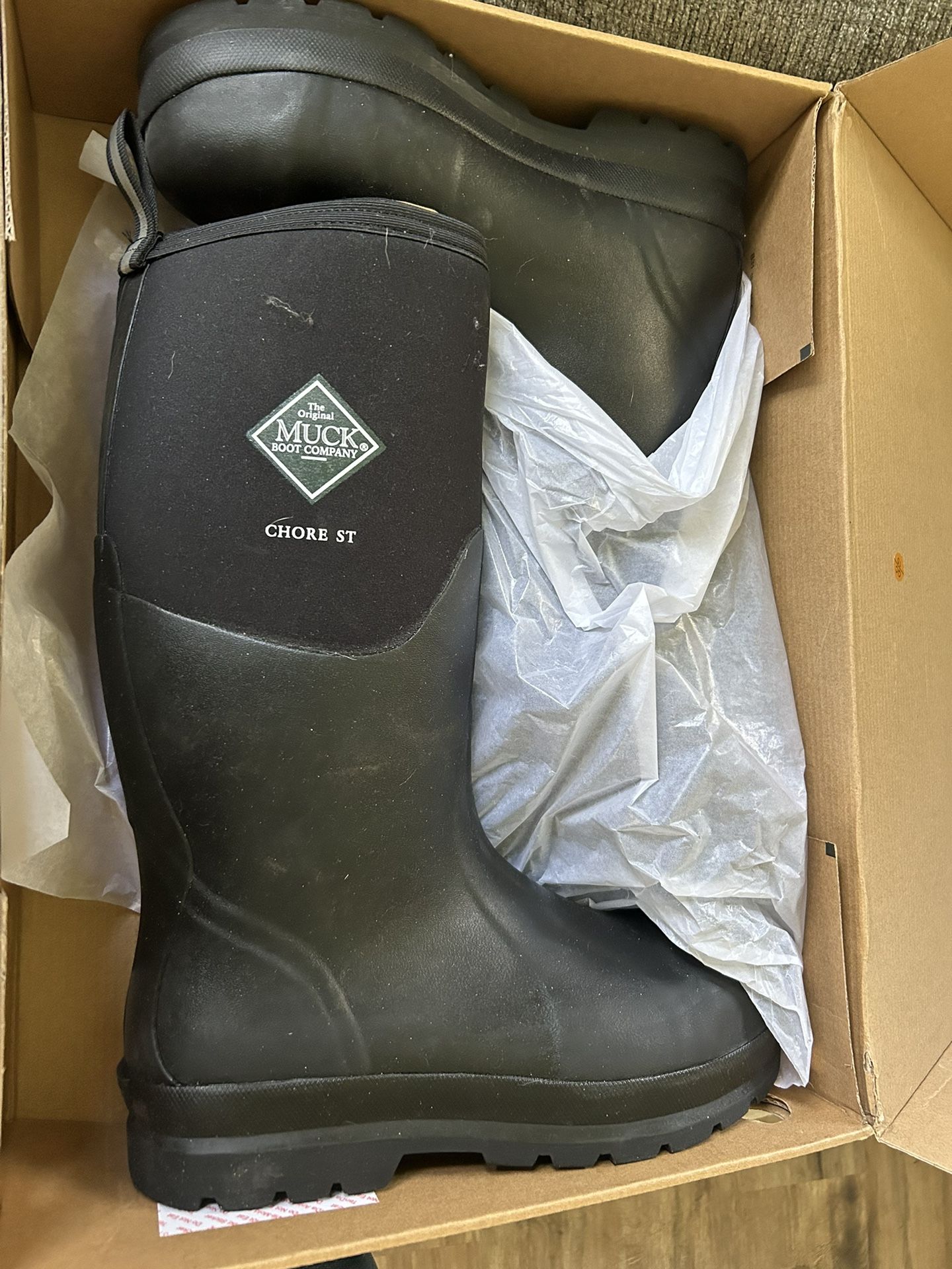 The Original Muck Boot Company Chore Boot All Condition Steel Toe Work Boot Size 10