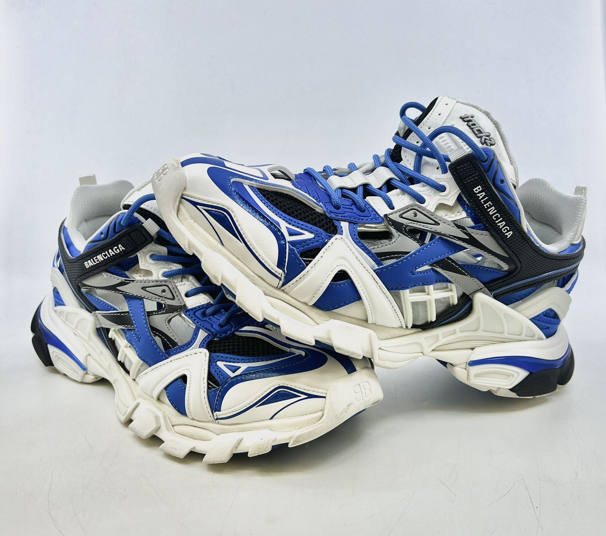 Size 12 - Balenciaga Track.2 Sneaker White/Blue/Black