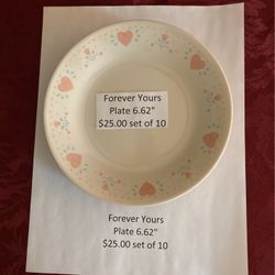 Forever Yours Plate 6.62