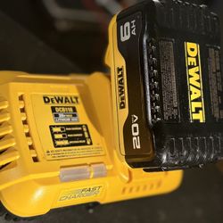 Dewalt Fast Charger & 20V6AH Battery Combo