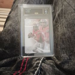 GMA 10 Gem Mint 2023 Panini Prestige CJ Stroud Houston Texans Rookie Card