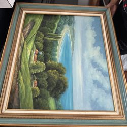 Original K Harrison Landscape Painting - Canvas