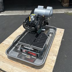 tile Saw With 10” Blade And 2 Hp Motor, 24” Rip Cut