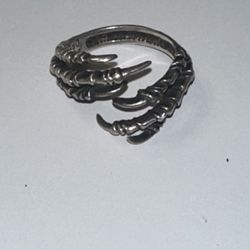Sterling Silver Dark Dream Claw Ring