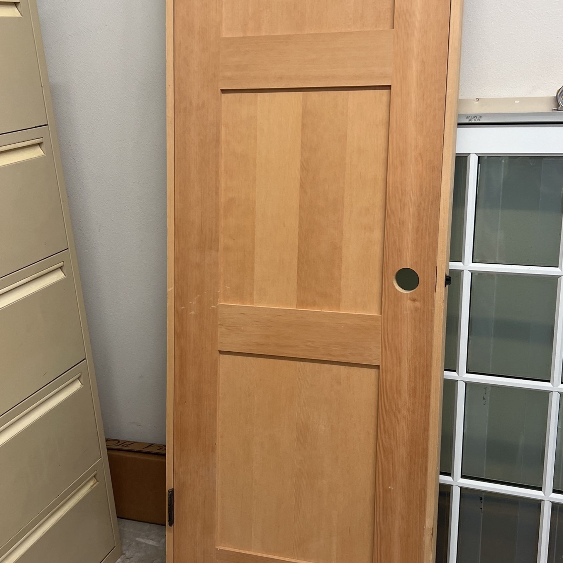 Pre -hi G Solid Wood Door24x80- Three Panel