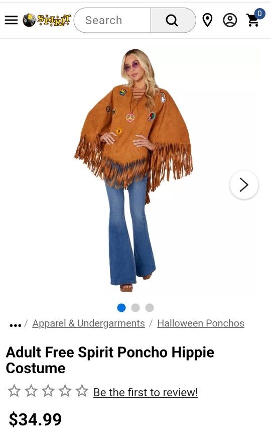 Poncho Hippie HALLOWEEN 
