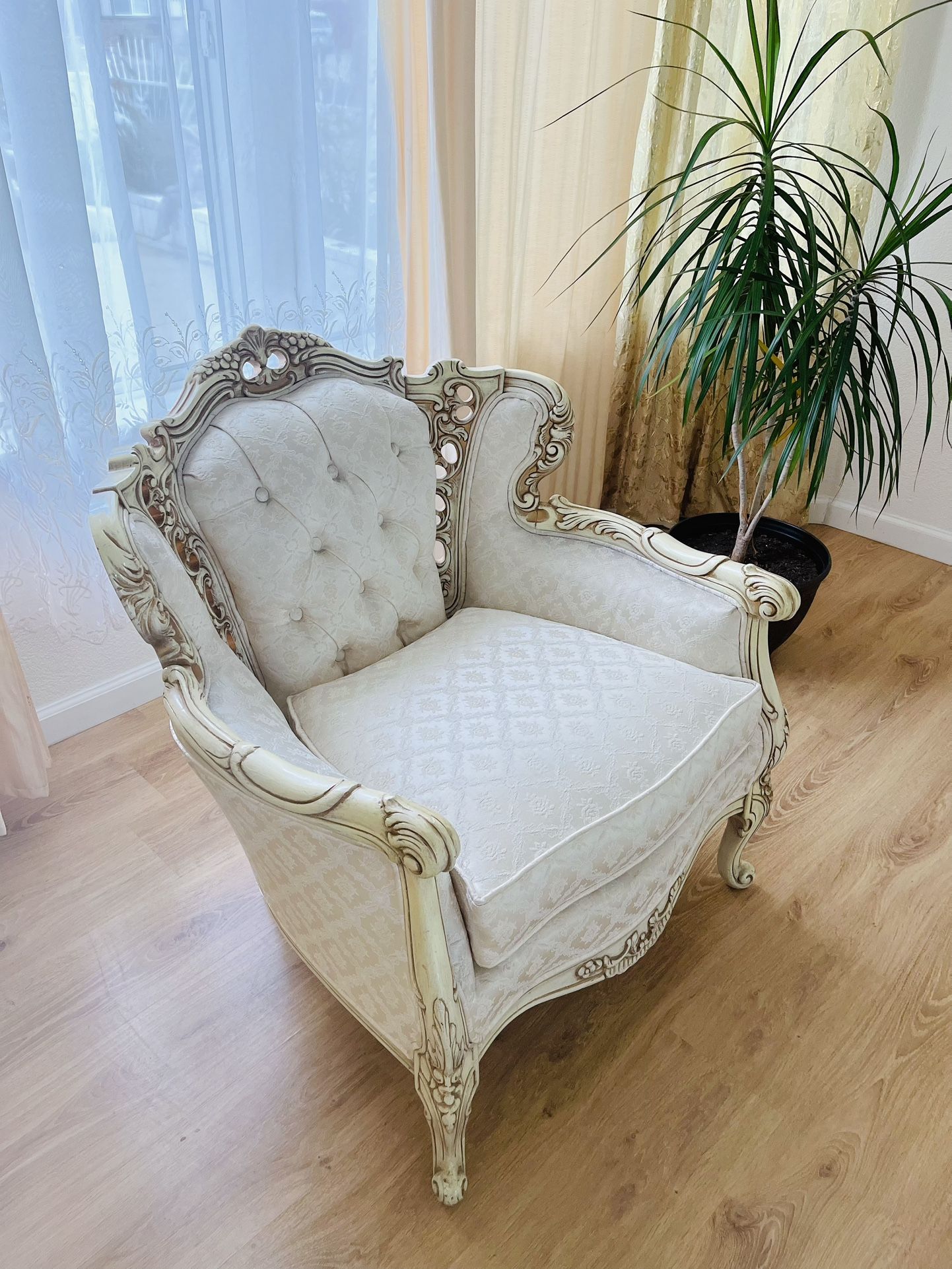 French Rococo Style Armchair