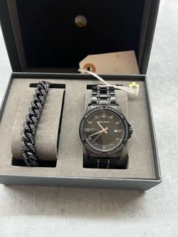 Bulova 98B426 Watch and Bracelet Combo