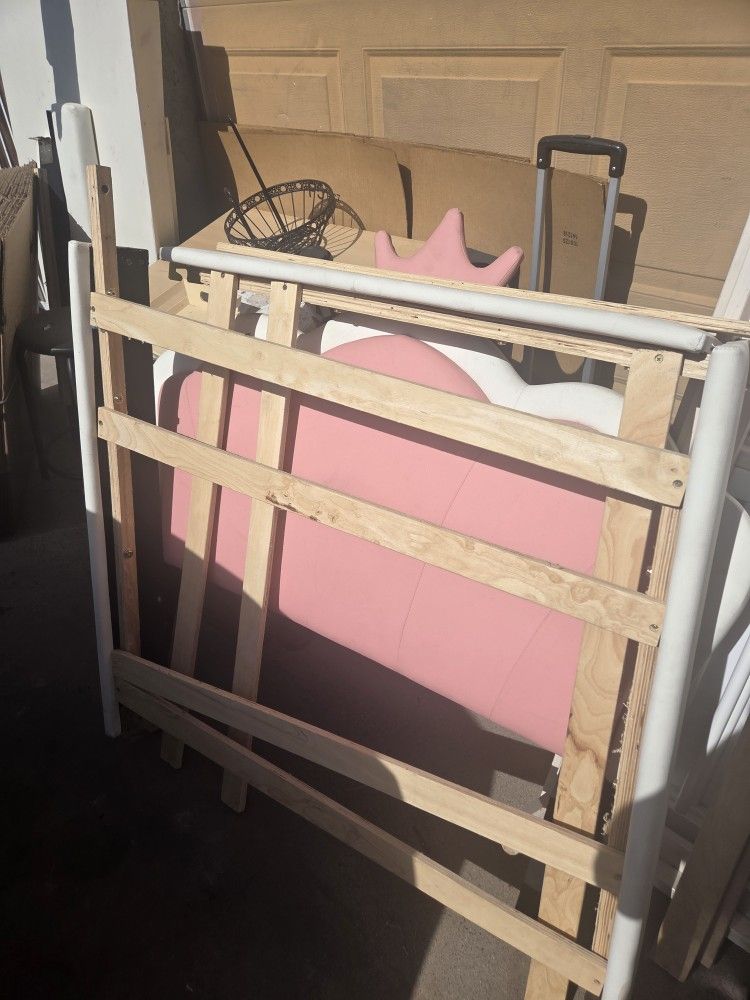 Girls Twin Crown Bed Frame