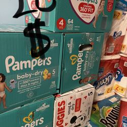 Pamper diapers