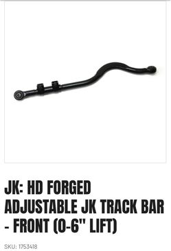 Adjustable Track Bar For Jeep