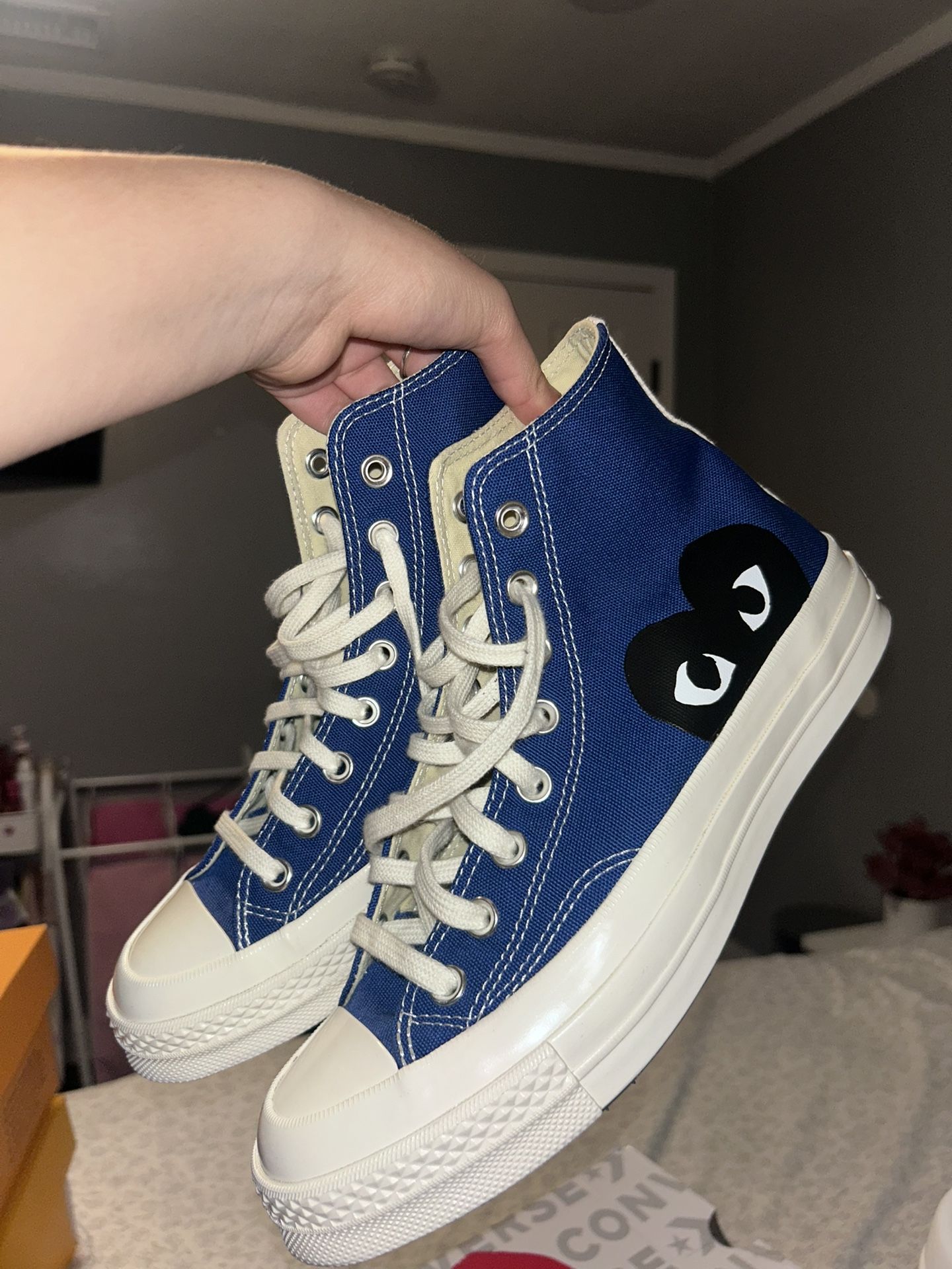 Converse Comme des Garçons, royal blue, size 7 men
