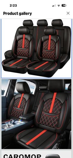 Brand New Faux Leather Universal Seat Covers Front & Back Seat