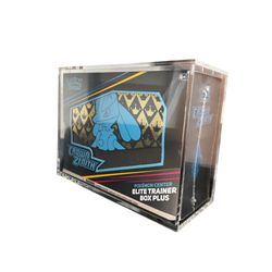 Pokemon ETB Plus Acrylic Case | Oversized Elite Trainer Box Magnetic Protector Display