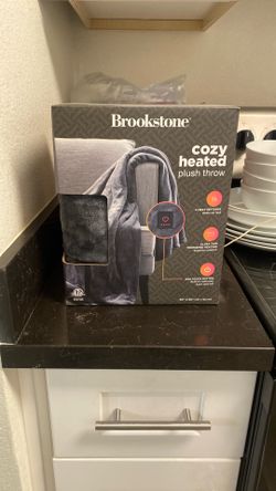Brookstone cozy heated, plush through new inbox