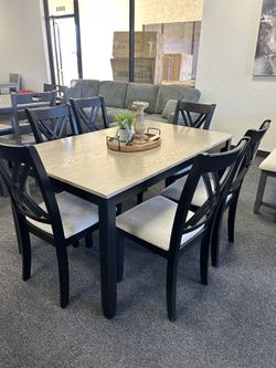 Dining Set With 6 Chairs  Brand New 