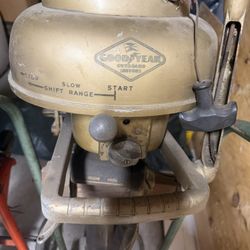 Vintage 1950s Goodyear Outboard Motor 2HP Gale OMC Antique Boat Motor – Complete