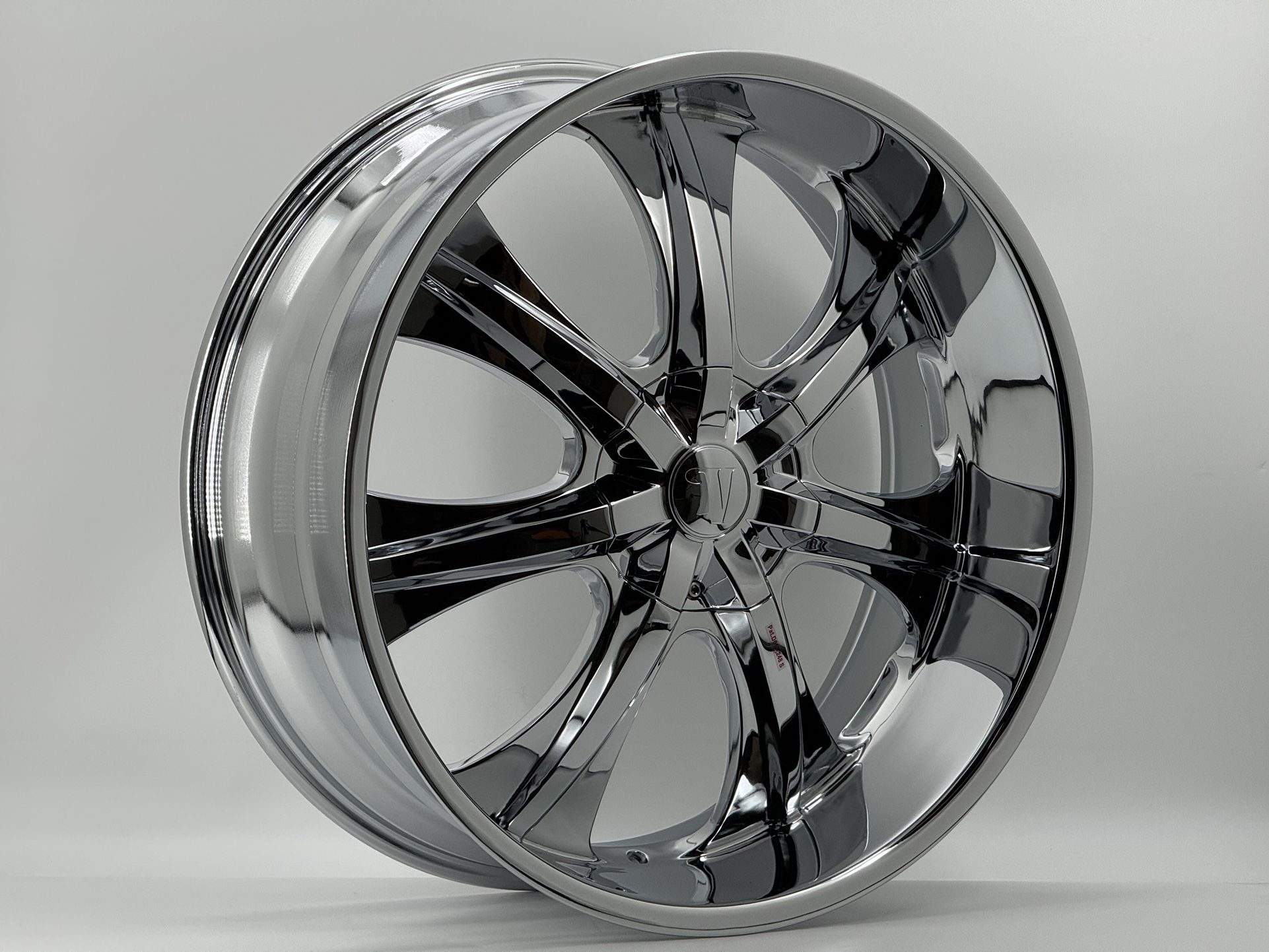 24" VELOCITY WHEELS STYLE 725S 24X9.5 ET 10 CHROME Finish 5 lug 5X115 / 5X120 #137