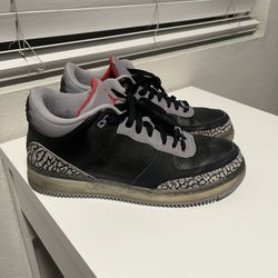 Air Jordan Fusion 3s Black Cement Size 10.5