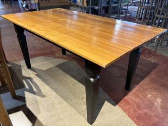 Sturdy 2-Tone Rectangular Dining Table