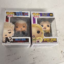 Funko Pop Billy Idol And Britney Spears