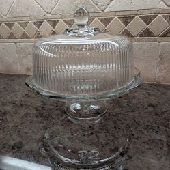 Cake Stand with Dome Lid Cover Cake plate