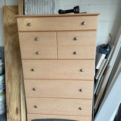 Light Oak Wood Dresser 