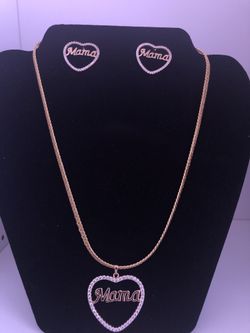 Modern Mommy Set In Gold Plating 