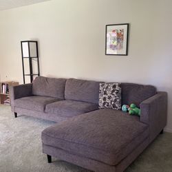 Fabric L-Sectional Couch 