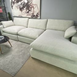 Elyza Linen 3pc Sectional Sofa w/ RAF Corner Chaise⭐ Online Shopping ⭐ Financing ⭐Fast Delivery ⭐Ashley Furniture 