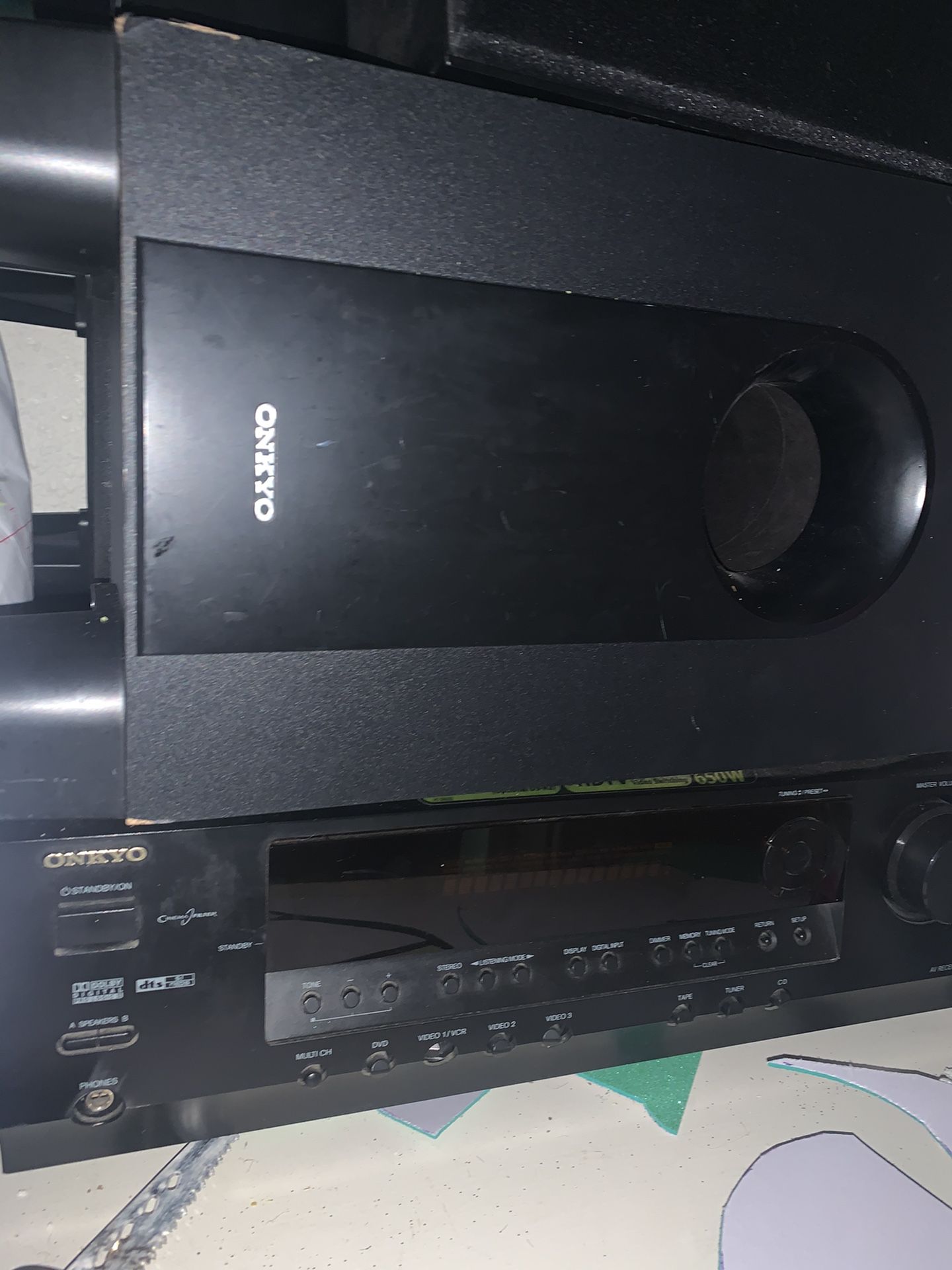 Onkyo home theater system 5.1 channel htr340