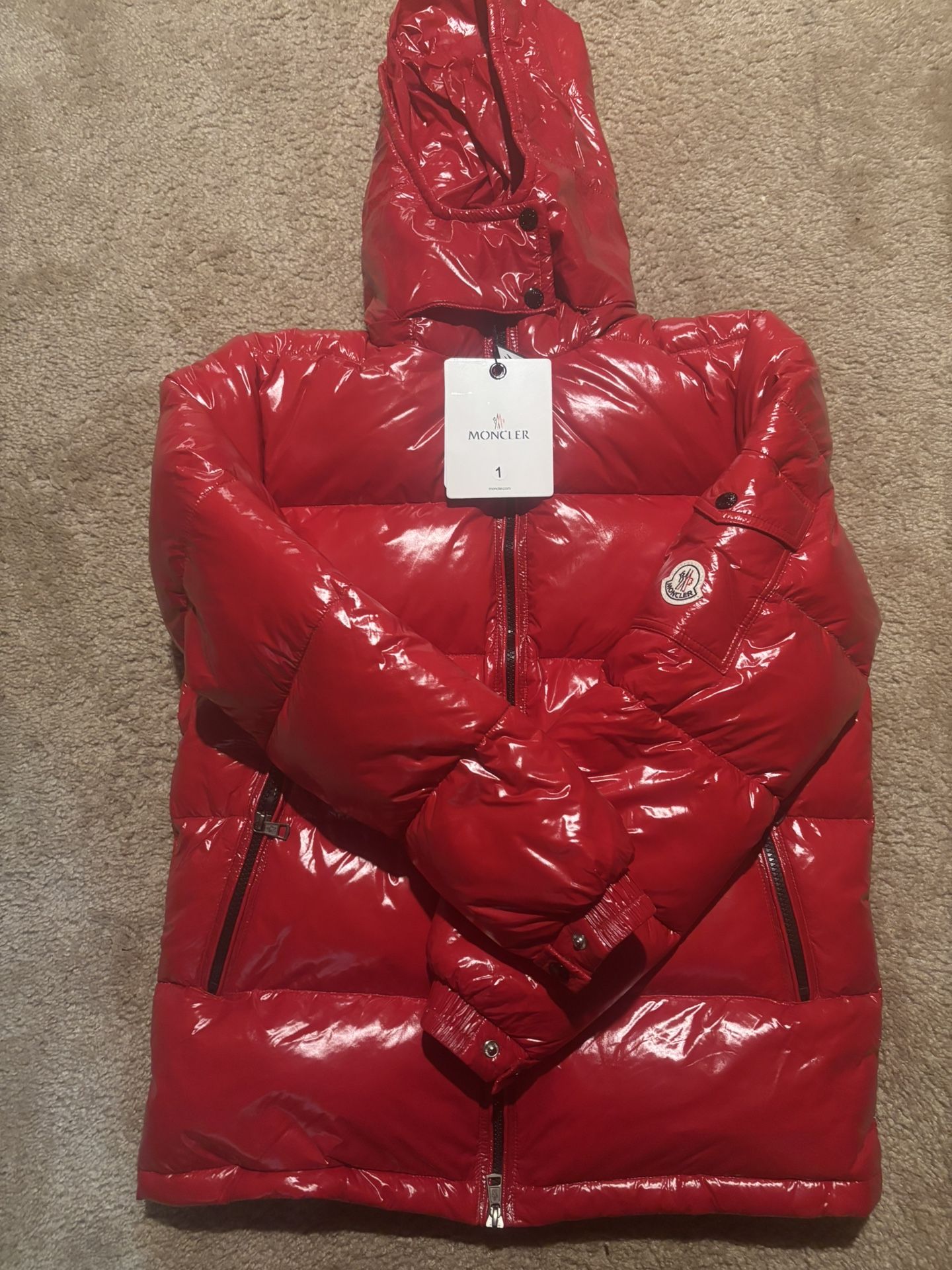 Red Moncler Puff
