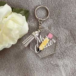 Last Day Teachers Gift Key Chain