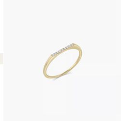 GORJANA Diamond Bar Ring 14k solid gold