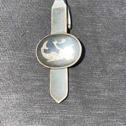 Siam Sterling Silver Tie Clip